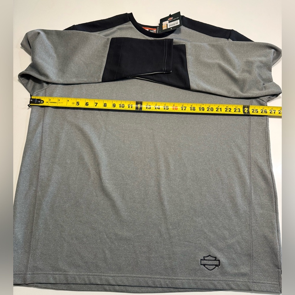 Harley Davidson Performance Long Sleeve Shirt Infrared Gray Size XL Motorcycle - Picture 13 of 14